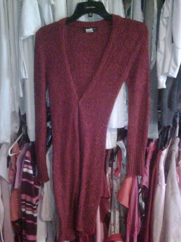 long red sweater - sz S - $7